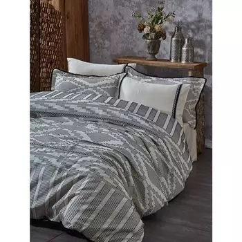 Комплект постельного белья Colossae из экохлопка, черный