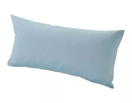 Комплект постельного белья Cotonea благородное лен однотонный светло-голубой I011 размер 135х200+40х80 см