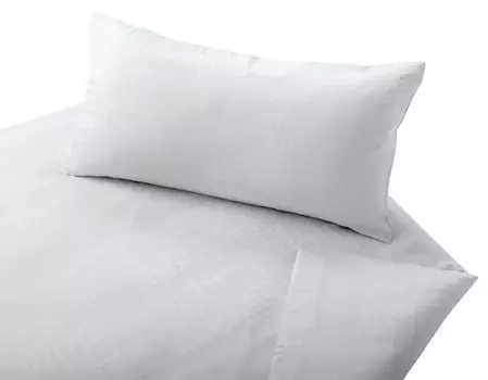 Комплект постельного белья Cotonea из органического дамасской ткани Zoom цвет белый размер 155х220 + 40х80 см