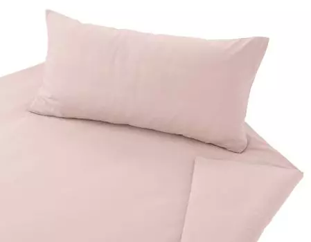 Комплект постельного белья Cotonea из органического тонкого сатина премиум цвет румяна-I601 размер 135х200+80х80 см