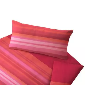 Комплект постельного белья Cotonea из органического сатина Meran цвет красный размер 135х200+80х80 см