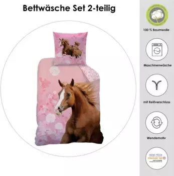 Комплект постельного белья CTI, розовый