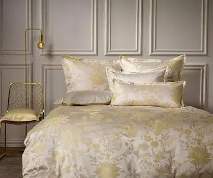 Комплект постельного белья Curt Bauer Mako парчовый дамасский дизайн 9031 JOHANNE цвет Summerside-0243 размер 140х200+70х90 см