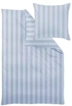 Комплект постельного белья Curt Bauer Mako парчовый дамасский дизайн 2044 COMO цвет океан-1048 размер 140х220+70х90см