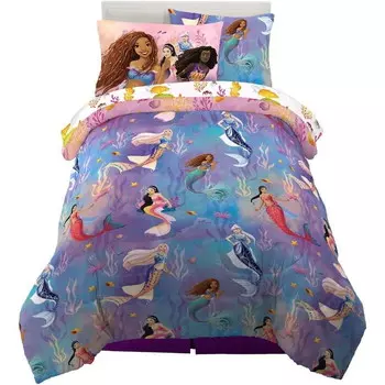 Комплект постельного белья детский Bed Bath & Beyond Disney's The Little Mermaid, синий