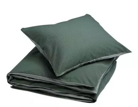 Комплект постельного белья doubleface из шамбре Yumeko, зеленый