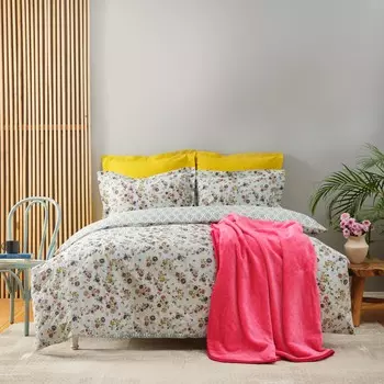 Комплект постельного белья Двойной зимний комплект Karaca Home гранатового цвета индиго