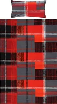 Комплект постельного белья Erwin Mller 206615 2-teilig, 135x1x200 см, красный