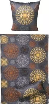 Комплект постельного белья Erwin Mller 160781 2-teilig, 135x1x200 см цвет anthrazit-gelb