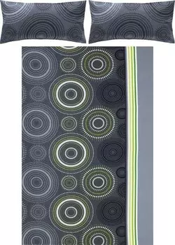 Комплект постельного белья Erwin Mller 117594 2-teilig, 200x1x220 см цвет grau-grn