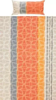 Комплект постельного белья Erwin Mller 158681 2-teilig, 155x1x220 см цвет orange-grau-gelb