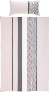 Комплект постельного белья Erwin Mller 206630 2-teilig, 155x1x220 см цвет zartrosa-grau-wei