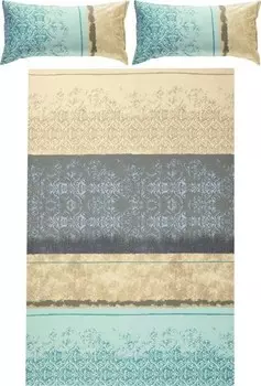 Комплект постельного белья Erwin Mller 166056 2-teilig, 200x1x220 см цвет mint-silber