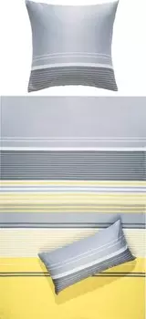 Комплект постельного белья Erwin Mller 158554 2-teilig, 155x1x200 см цвет gelb-grau