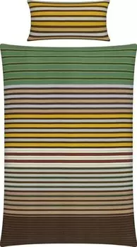 Комплект постельного белья Erwin Mller Mix & Match 208624 2-teilig, 155x1x220 см цвет grn-beige-curry