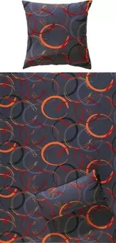 Комплект постельного белья Erwin Mller 205623 2-teilig, 135x1x220 см цвет anthrazit-orange