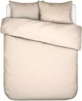 Комплект постельного белья Essenza из бамбука и сатина Белен цвет ваниль размер 155х220+80х80