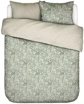 Комплект постельного белья Essenza сатин Офелия цвет зеленоватый размер 200х200+2х80х80