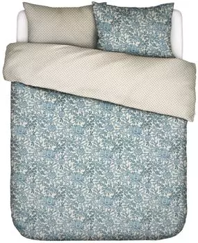 Комплект постельного белья Essenza сатиновый Офелия цвет дымчатый синий размер 155х220+80х80