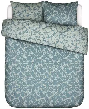 Комплект постельного белья Essenza сатиновый Sora цвет дымчатый синий размер 155х220+80х80