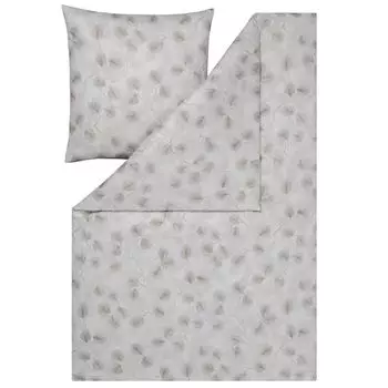 Комплект постельного белья ESTELLA Atelier Mako из джерси интерлок REBECCA цвет серебро размер 155х200+80х80 см