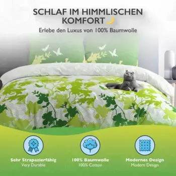 Комплект постельного белья Etrea Himmlische Qualitt, зеленый