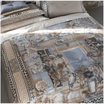 Комплект постельного белья Evo для двуспальной кровати Reever, серый, двуспальный