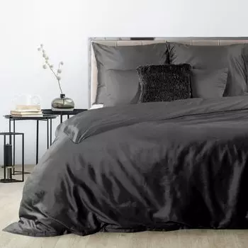 Комплект постельного белья Еврофираны ДИНА черный 140х200 см КОМПЛЕКТ 2 предм.: с 1х наволочкой 70х80 см Eurofirany