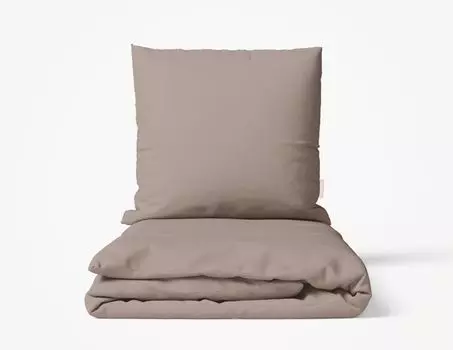 Комплект постельного белья Фабрика прачечной MOMM опаловый цвет орех размер 135х200+80х80 MOMM Wschefabrik