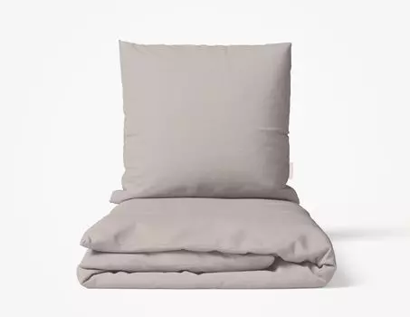 Комплект постельного белья Фабрика прачечной MOMM из чистого льна, цвет серо-коричневый, размер 135х200+80х80 MOMM Wschefabrik