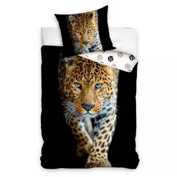 Комплект постельного белья ГЕПАРД 135х200см+80х80см - черный PHU CARBOTEX
