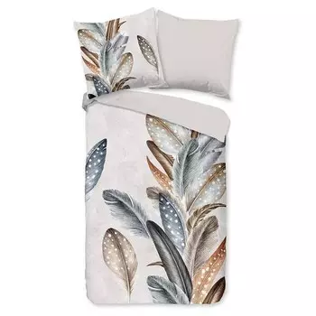 Комплект постельного белья Good morning Eina, 135x200x1 см цвет beige/grau