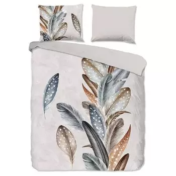 Комплект постельного белья Good morning Eina, 240x240x1 см цвет beige/grau