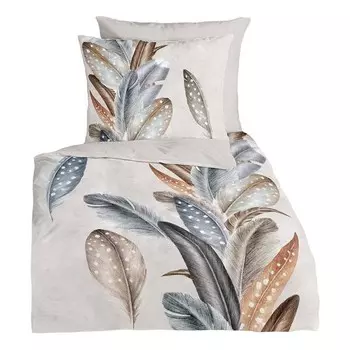 Комплект постельного белья Good morning Eina, 155x220x1 см цвет beige/grau