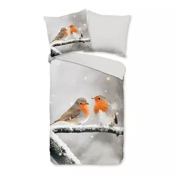 Комплект постельного белья Good morning Greets, 155x220x1 см, серый