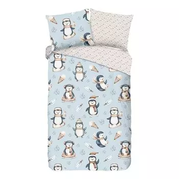 Комплект постельного белья Good morning Jani, 140x240x1 см цвет hellblau/beige