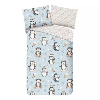 Комплект постельного белья Good morning Jani, 140x200x1 см цвет hellblau/beige