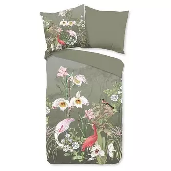 Комплект постельного белья Good morning Lesli, 135x200x1 см цвет olivgrn