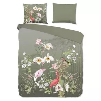 Комплект постельного белья Good morning Lesli, 240x240x1 см цвет olivgrn