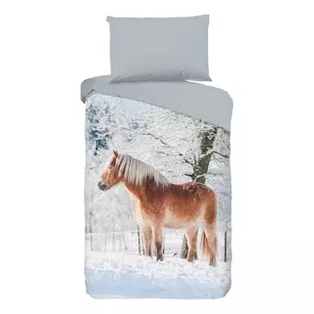 Комплект постельного белья Good morning Scarlet, 140x200x1 см, светло-серый