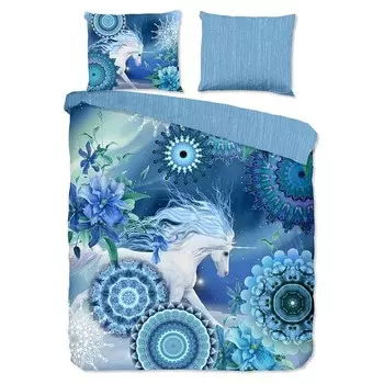 Комплект постельного белья HIP Lumi, 240x240x1 см, синий