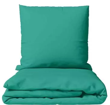 Комплект постельного белья хлопок бирюзовый Renforce 200х220 см 100% хлопок на молнии однотонный leonado vicenti
