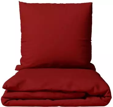 Комплект постельного белья хлопок красный Renforce 240х220 см 100% хлопок на молнии однотонный leonado vicenti