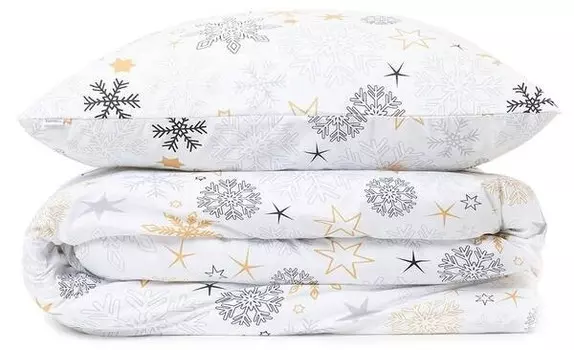 Комплект постельного белья Homlando FLOCO, 160x2x200 см, белый