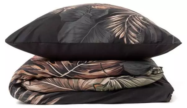 Комплект постельного белья Homlando FONCE, 160x2x200 см, черный