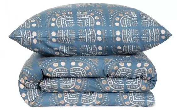 Комплект постельного белья Homlando LOSA, 200x2x220 см, синий