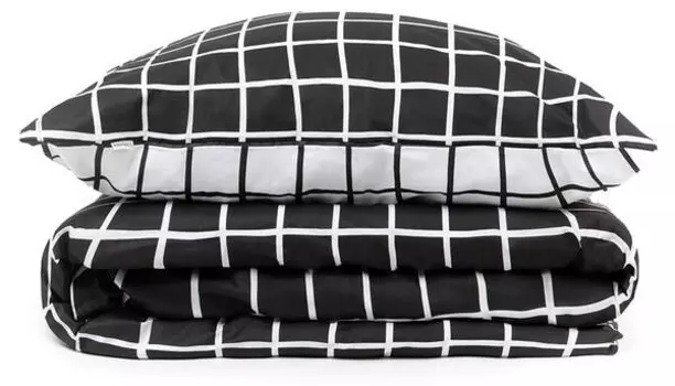 Комплект постельного белья Homlando REYES, 220x2x200 см, черный