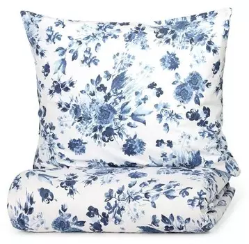 Комплект постельного белья Homlando SORLI, 160x2x200 см, синий