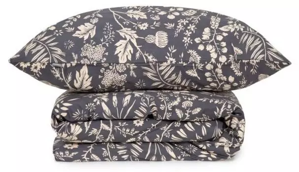 Комплект постельного белья Homlando VIVRE, 160x2x200 см, темно-синий