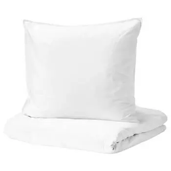 Комплект постельного белья Ikea Angslilja, 2 предмета, 155x220/80x80 см, белый